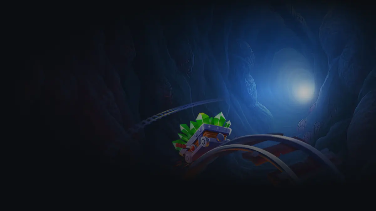 Mine Rush editorial contact route Mine Rush cave and rail environment