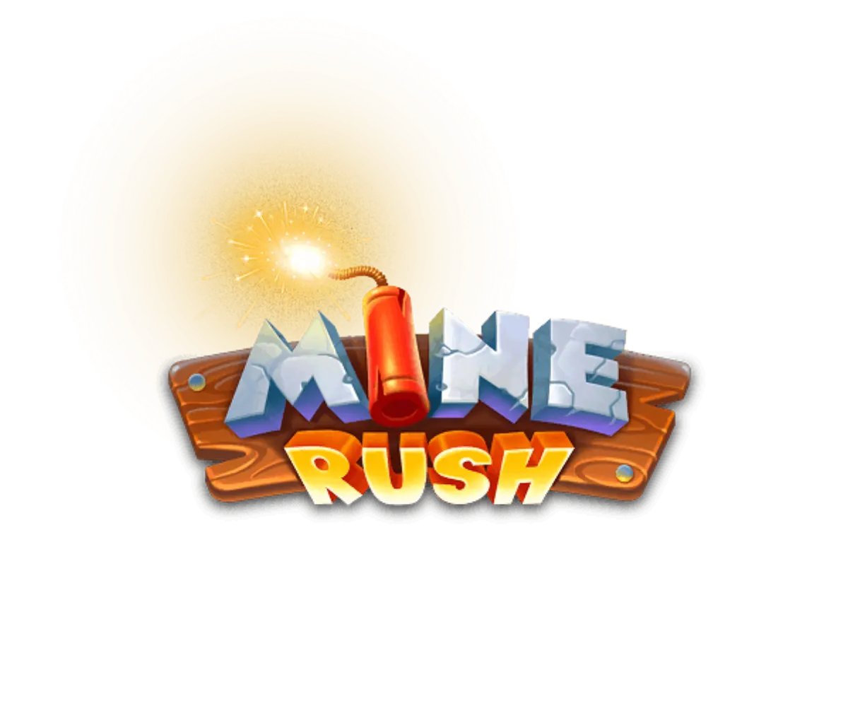 MineRushGame.com service terms Mine Rush logo in the cave environment
